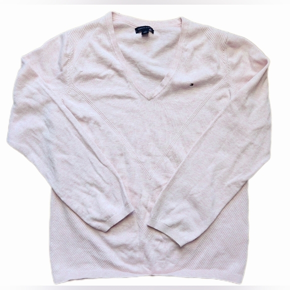 TOMMY HILFIGER Light pink sweatshirt Size L - Picture 1 of 8